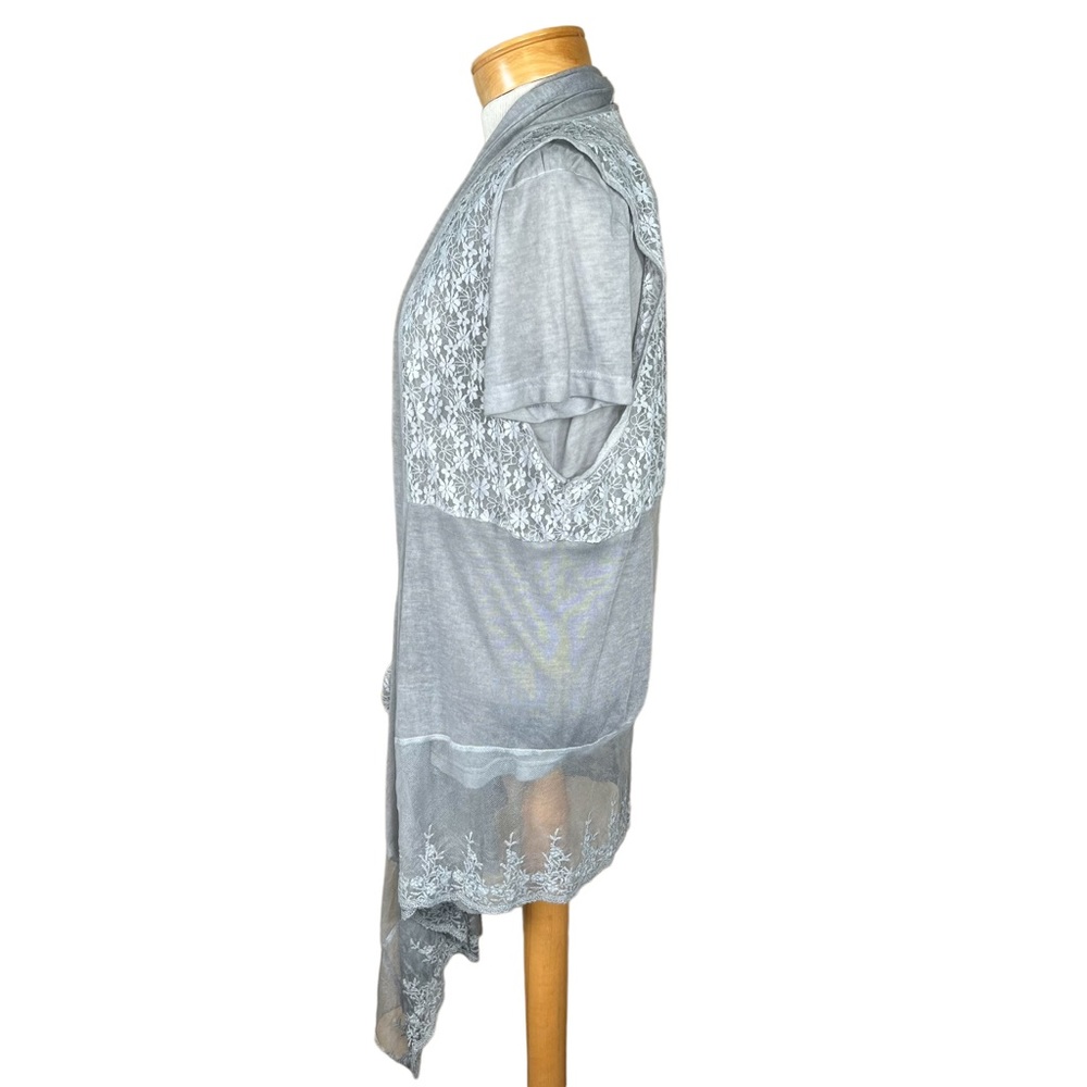 Simply Couture Tunic Length Lace & Knit Vest With Top 1XL May Fit L/XL N… - Picture 4 of 15